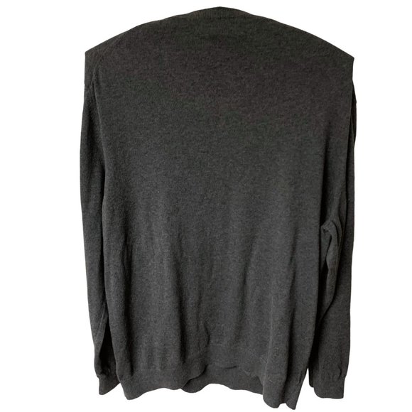 Southern Tide Charcoal‎ Gray 100% Cotton V-Neck Pullover Sweater - Picture 5 of 10